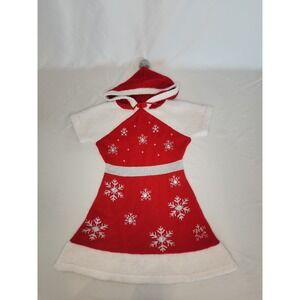 Kids 33 Degree Knit Christmas Dress M7/8
